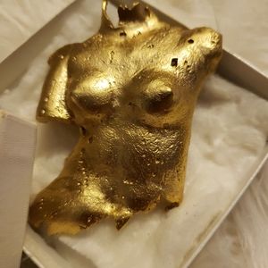 RARE Vintage 50s 60s GoldTone ART & ARTIFACT Bust